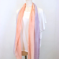 【resale】"tokeiro" smooth scarf made by silk cotton　T16175 第3張的照片