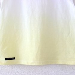 【再販】手染めTシャツ コットン100％　サマーイエロー Ｔ17306 4枚目の画像