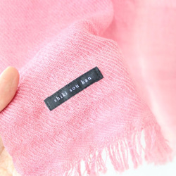 dying wool★winter stole pink T17319 第4張的照片