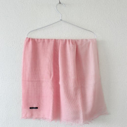 cotton ＆ silk ＆ pink★hand-dyed stole T19355 第5張的照片