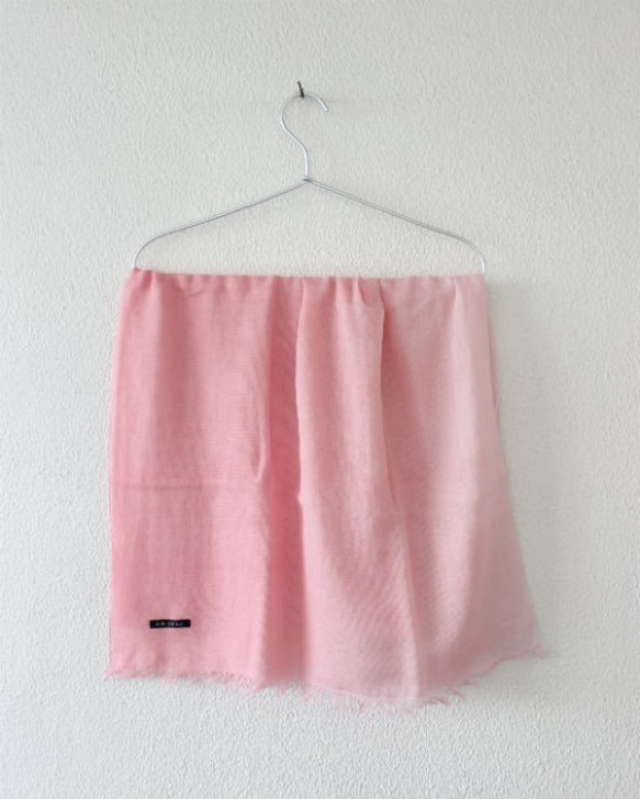 cotton ＆ silk ＆ pink★hand-dyed stole T19355 第5張的照片