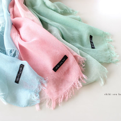 cotton ＆ silk ＆ pink★hand-dyed stole T19355 第7張的照片