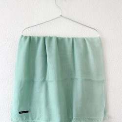 cotton ＆ silk ＆ green★hand-dyed stole T19356 第5張的照片