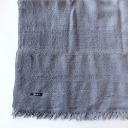 Dark color in winter★grey dyeing wool100 snood T18349 第4張的照片