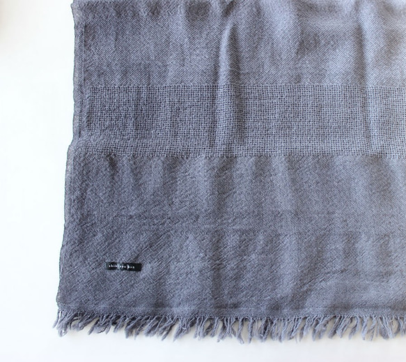 Dark color in winter★grey dyeing wool100 snood T18349 第4張的照片