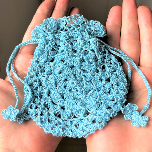 レース編みミニ巾着袋 チョコっと可愛い 巾着袋 holly.m 通販 12292393