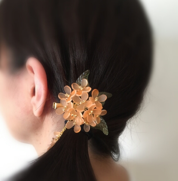 香りたつ｡｡｡金木犀♪～ヘアクリップ(簪)～ 5枚目の画像