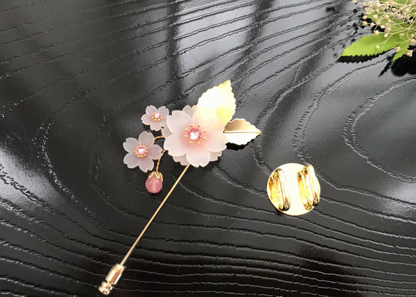 蕾も可愛い桜のハットピン 5枚目の画像