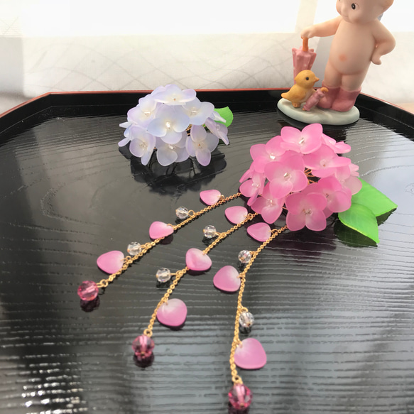 ＊紫陽花の二股簪＊ 3枚目の画像