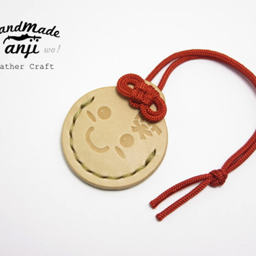 笑顔お守り スマイルわらし 携帯ストラップ handmade anji 通販 