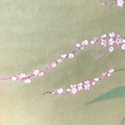 花　絵　植物画　癒し　優しい　インテリア　額入り　日本画　『 桜たで 』秋 4枚目の画像