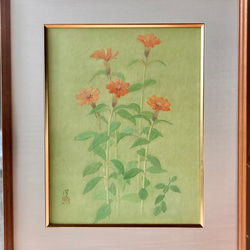 水彩画　花　水仙　絵画　アート　インテリア　植物の絵 オリジナルの水彩画の花の水仙。水仙の絵水仙 - ショップ