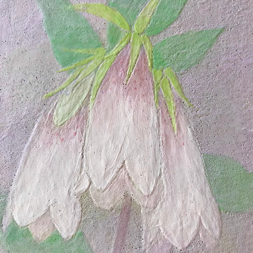 花 絵 植物画 癒し 優しい 額入り 日本画 『ホタルブクロ』 絵画