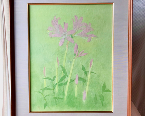 植物絵画　額入り Amazon.co.jp: 絵画「葉の生命力」インテリア 絵 花 アート