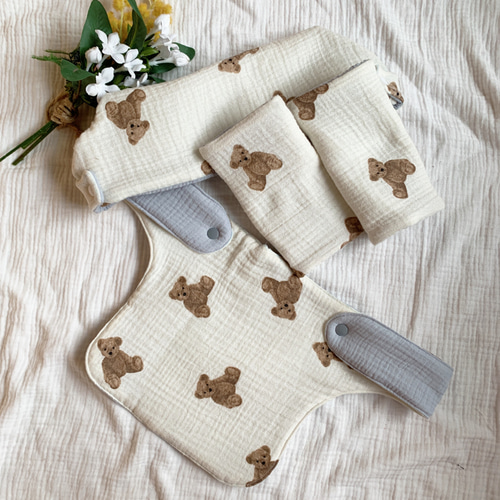 抱っこ紐カバー3点セット（選べる柄×選べるカラー）選べるタイプ 