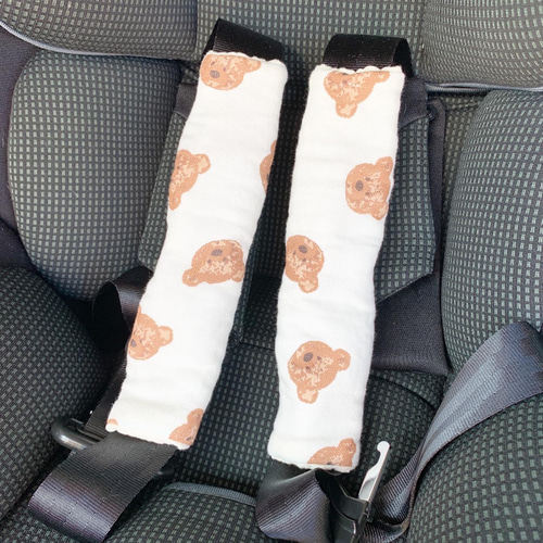 チャイルドシートベルトカバー（選べる柄×選べるカラー×選べるタグ