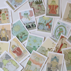 新品♡オール箔押仕様！とってもキュートなカエル王国タロット　全７９枚 0_cdbb58ce8cf9fafdb68ce781c294