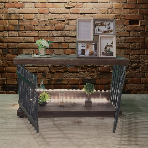 【個性派インテリア】ハンドメイド☆アイアン檻型ディスプレイボックス 限定一点物 個性派インテリア】アイアン格子ディスプレイ