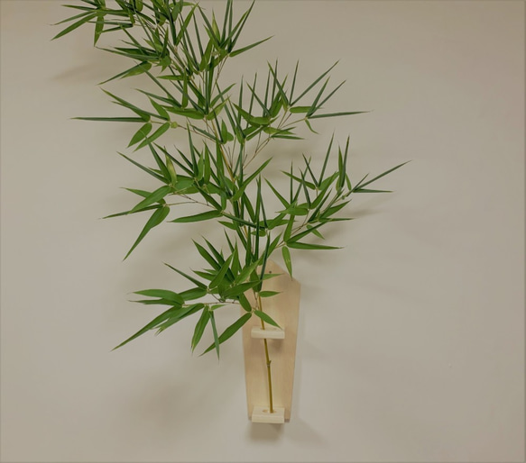 笹飾り専用 壁掛け一輪挿し 一輪挿し・花瓶・花器 木工クラフト工房