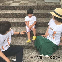 FAMILY DOOR Tシャツ　大人用　プリント　動物　半袖 3枚目の画像