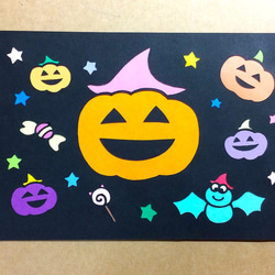 ハロウィン☆カード【切り絵】 1枚目の画像