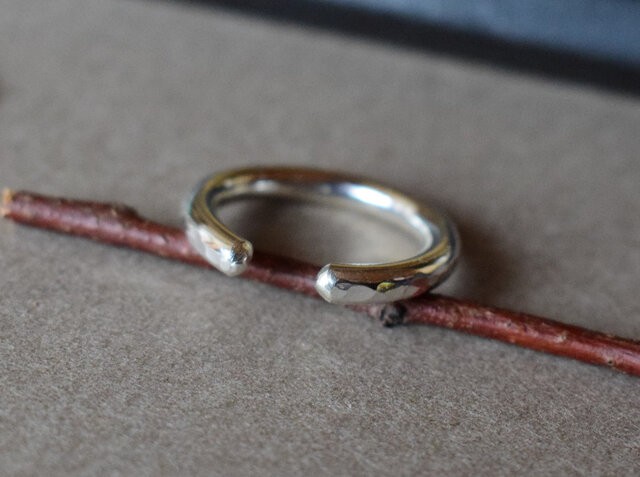 スプリットリング6 pokopoko　極太　sv９２５(金色に変更可能）