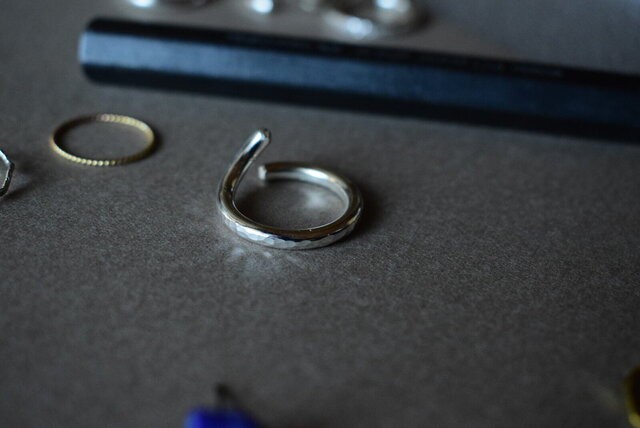 スプリットリング５ ポコポコ　極太　sv９２５（金色に変更可能）