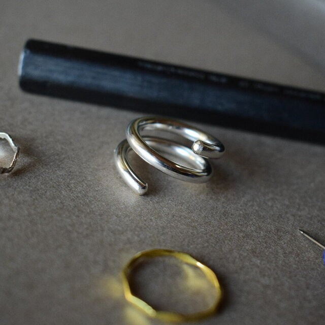 スプリットリング３　turuturu　極太　sv９２５（金色に変更可能）