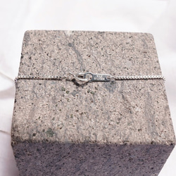 方形威尼斯鏈項鍊 白銀 40 厘米/60 厘米 第3張的照片