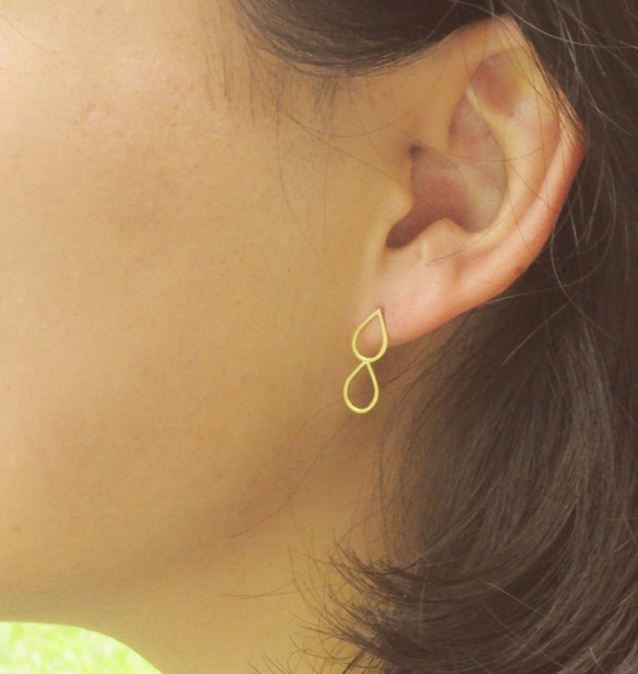Namida Poroporo 耳環 k18 第4張的照片