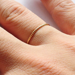 ねじねじリング　brass 2枚目の画像