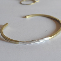 brass bangle 2.5mm /真鍮/バングル/ブレスレット/槌目
