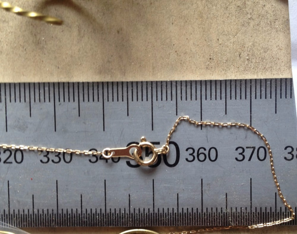 オーダー４２ｃｍ　SALE　k18 スターチェーン necklace 5枚目の画像