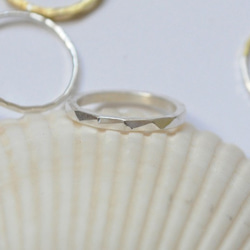 ランダム槌目リング　太　sv 3枚目の画像