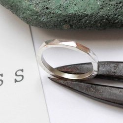 ランダム槌目リング　太　sv 5枚目の画像