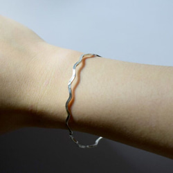 Uneune Poko Poko 手鐲 1.5 mm sv925 第3張的照片