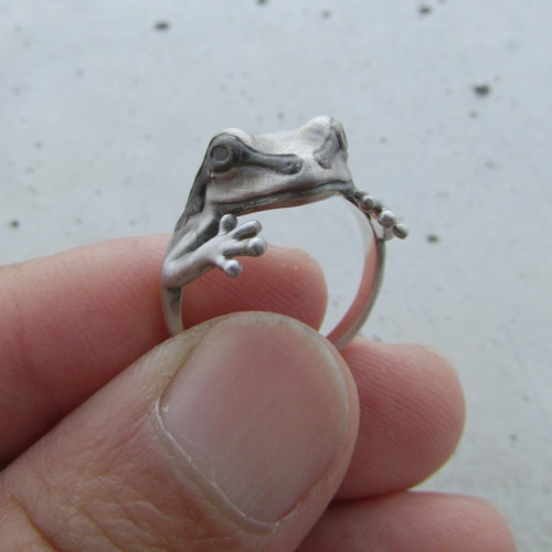 かえる】Geodesique コクーンリング ジオデシック・ドームの指輪