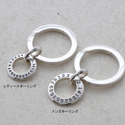 Endless pair key ring Men's key ring 第4張的照片