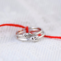 二人の縁を結ぶ結婚指輪　レディースサイズ　Pt900 1枚目の画像