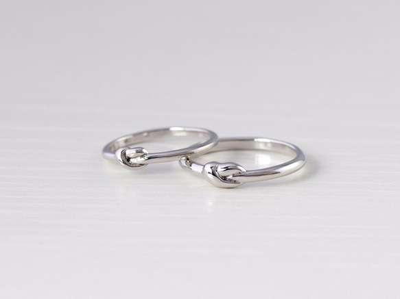 二人の縁を結ぶ結婚指輪　レディースサイズ　Pt900 4枚目の画像