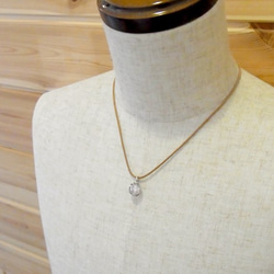 Gecko ball pendant Kunzite leather cord necklace 第5張的照片