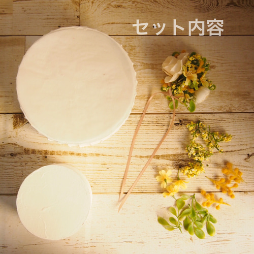 ♡ミモザ♡クレイケーキ/フェイクケーキ 雑貨・その他 le bel été 通販