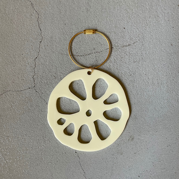 ○ れんこん(Lotus root) key chain ○ 4枚目の画像