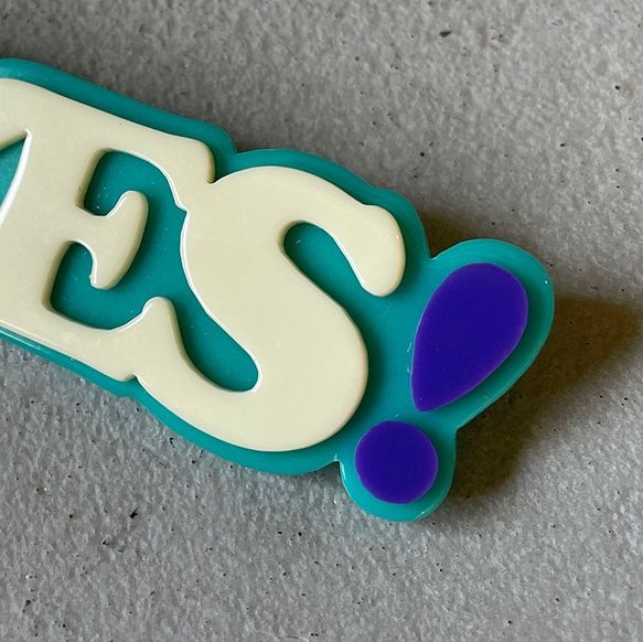 ○ Yes! brooch ○ Navy 4枚目の画像