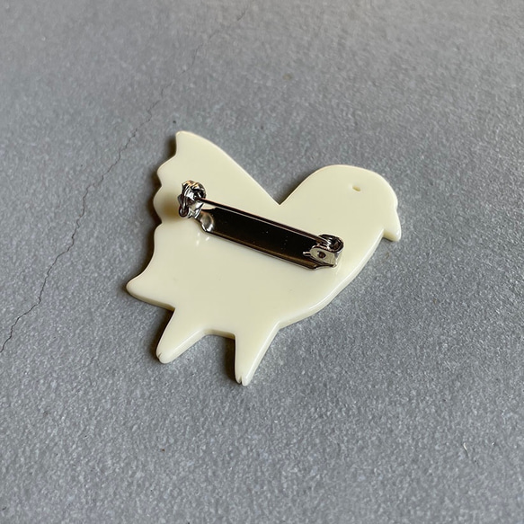 ○Bird brooch ○ べっ甲 2枚目の画像