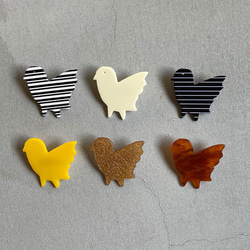 ○Bird brooch ○ べっ甲 4枚目の画像