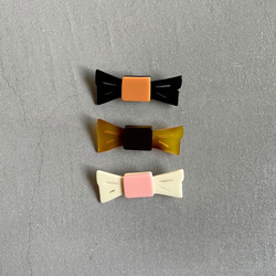 ○Bow tie clip ○ ivory(S) 3枚目の画像