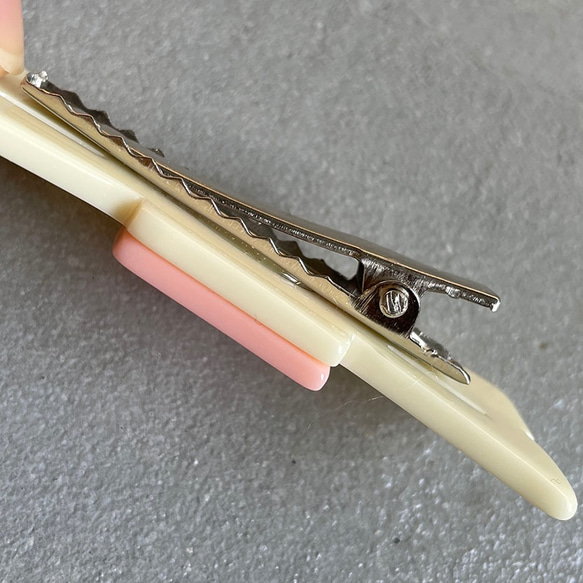 ○Bow tie clip ○ ivory(S) 6枚目の画像