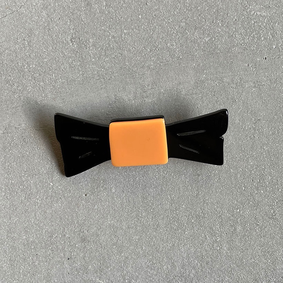 ○Bow tie brooch ○ black(L) 2枚目の画像