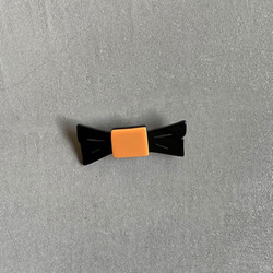 ○Bow tie brooch ○ black(L) 5枚目の画像